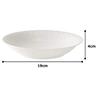 NARUMI Silky White 19cm Coupe Soup Plate, Bone China, 9968-1528