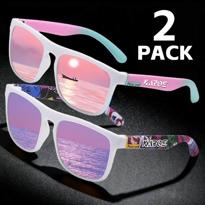 Fable Men's Karos 2Pcs Square Mirror Sunglasses Wo Uv400 Luxury Brand Design Unisex For Fishing Driving Cycling