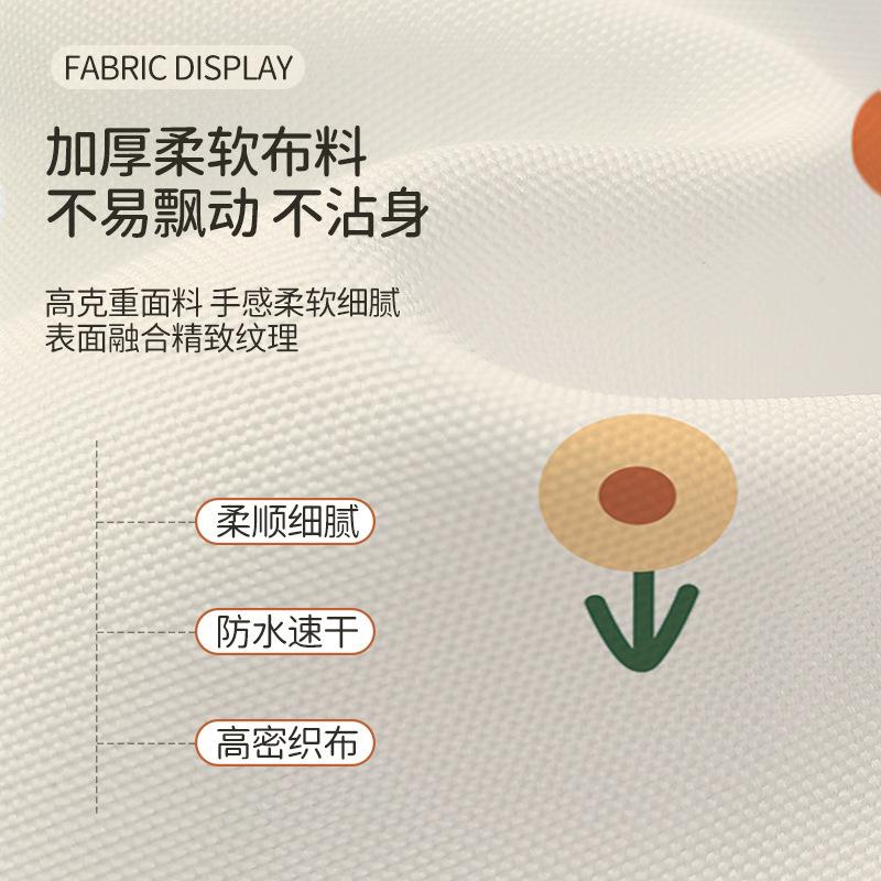 Digital Printing Shower Curtain Bathroom Shower Partition Curtain Bath Waterproof Thickened Polyester