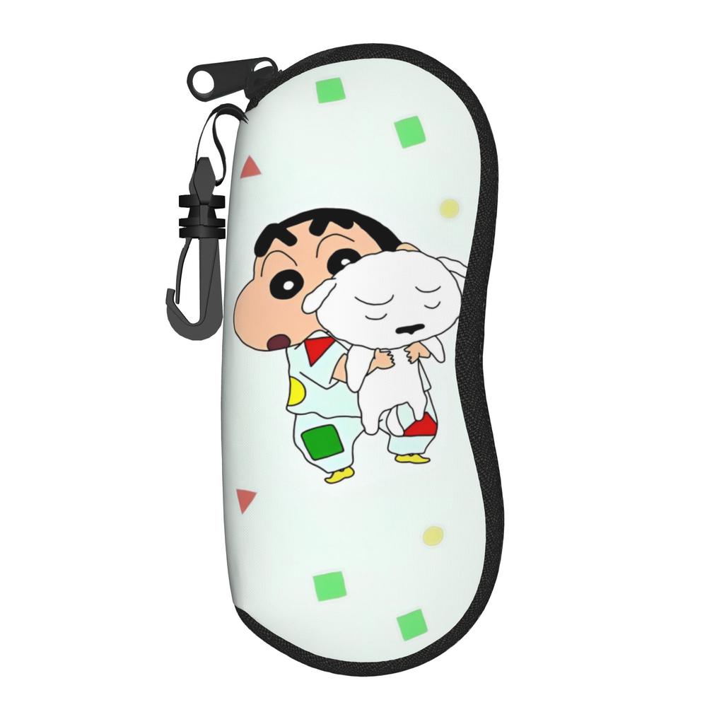 Crayons Shin-chans Glasses Case Unisex Lightweight Zipper Japanese Anime Sunglasses Storage Box Vintage Glasses Box