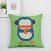 American Lovely Cartoon Cat Pillow Cover Animal Dog Home Decorative Throw Pillow Case Linen Wedding Office Sofa Cushion Cover
