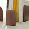 Nature Wooden Bookends Desktop Bookshelf Desk Organizer Office Home Book Accessories Storage Book Holder Wood Book Ends