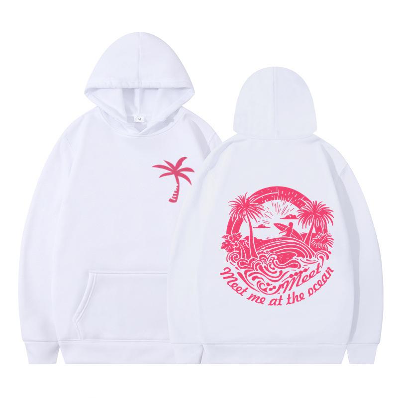 Letter Graphics Printed Hoodies Autumn Winter Casual Fleece Long Sleeved Streetwear Sweatshirts Hooded for Men Women