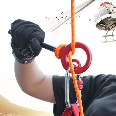 9-Vormige Rigging Descender Aluminiumlegering Figuur Zekeringsapparaat Klimkabel Afdalingsapparaat voor Klimmen Zekeren