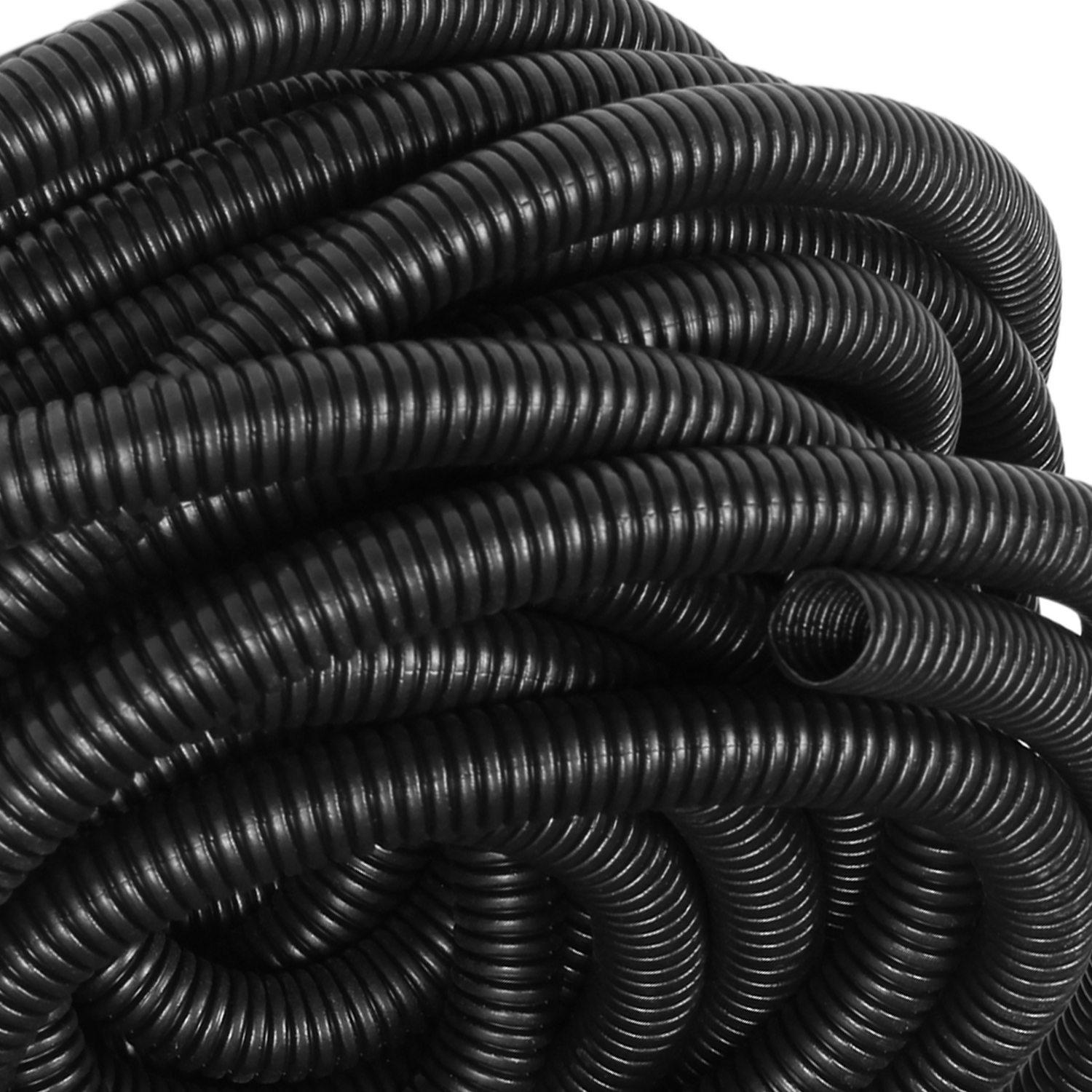 

10 M Long 9.5 Mm Inner Diameter Flexible Plastic Corrugated Hose чёрный