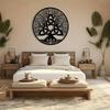Tree of Life Celtic Knot Metal Wall Decor 2D Flat Modern Home Art Irish Style Unique Love Knot Design Housewarming Gift