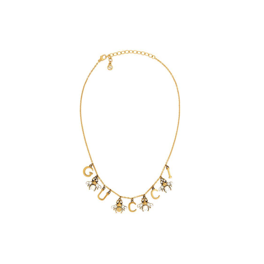 

Gucci Double G Series Interlocking Double G Bee Pendant Fashion Jewelry Necklace Women necklace Gold 756468-J1D51-8516 Basic Packaging-Dust Bag+Box,F,Gold