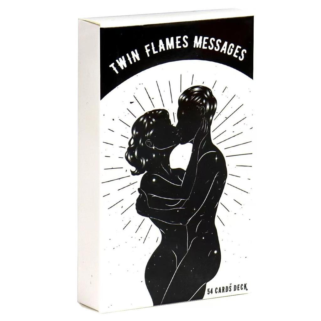 10.3*6cm Twin Flame Messages Oracle Cards Soulmate Deck for Psychic Love & Relationship Readings 54 Pcs Cards