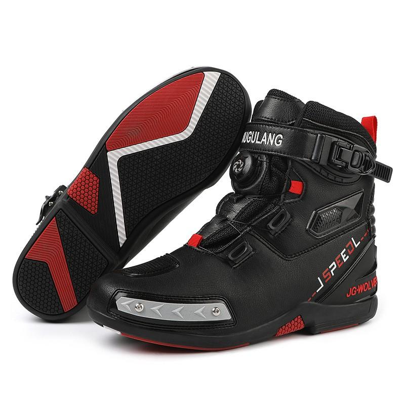 All-Season Waterproof Motorcycle Riding Boots Men Women Durable Off-Road Touring With Breathable Shock Absorption