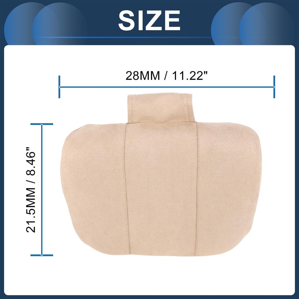 INFINAUTO Car Neck Lower Back Pain Relief Seat Cervical Support Car Breathable Suede and Memory 1 Convenient for Long Car Neck Gaming Office Home Use