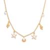 Schelp Hanger Ketting Met Legering Ketting Voor Dames Strand Mode