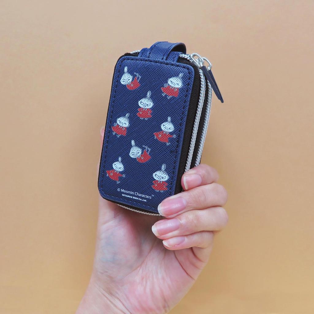 MOOMIN Klíč Chytrý klíč Dvojitý zip Kulatá karabina Populární Malá Mi NV Dvojité pouzdro, Kompatibilní, Zip, Háček, Klíčenka, Postava, Design, Kapsa,