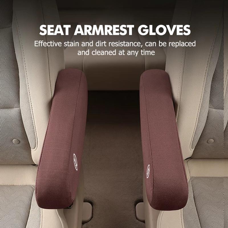 AHJ1 Universal Car Seat Armrest Protector Cover Decorative Accessories For KIA Cerato Proceed Venga Stonic Picanto Sorento Stinger
