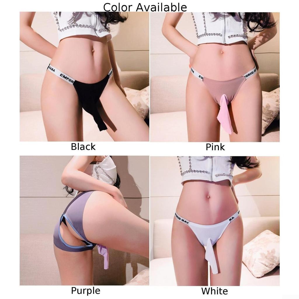 Comfy Men Underpants Stretchy Crothless Elastic G-String