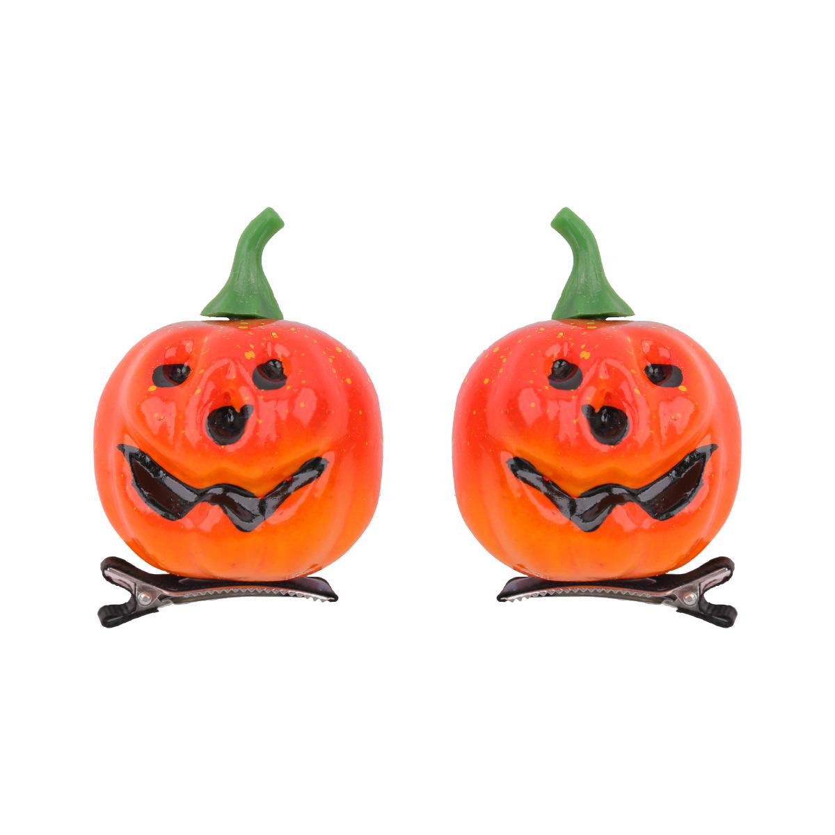 

2 шт. украшение на Хэллоуин женская заколка для волос, заколки для волос в виде тыквы, женские аксессуары для волос, заколки для волос для вечеринки на Хэллоуин 2pcs