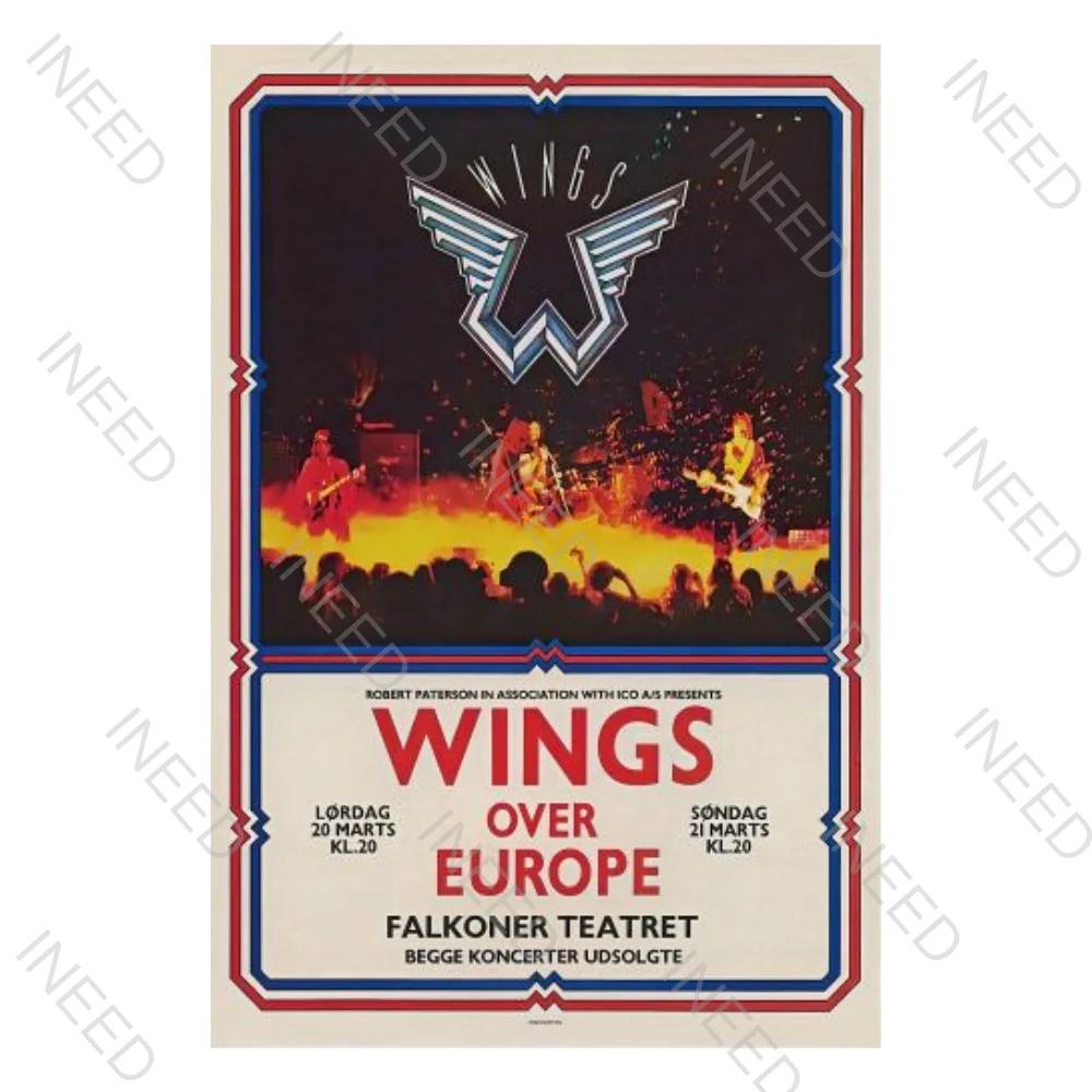 INEED Rétro Vintage Rock N Roll Groupe Panneau en Étain Affiche de Musique Plaque Décorative Plaque en Métal Pour Cave d'Homme Club Décor Mural Maison