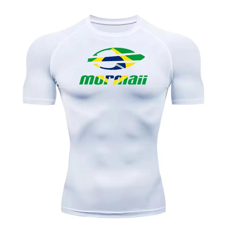 Camiseta Rash Guard de Manga Corta Ajustada para Hombre, Traje de Baño, Flotador, Protección UV contra Medusas