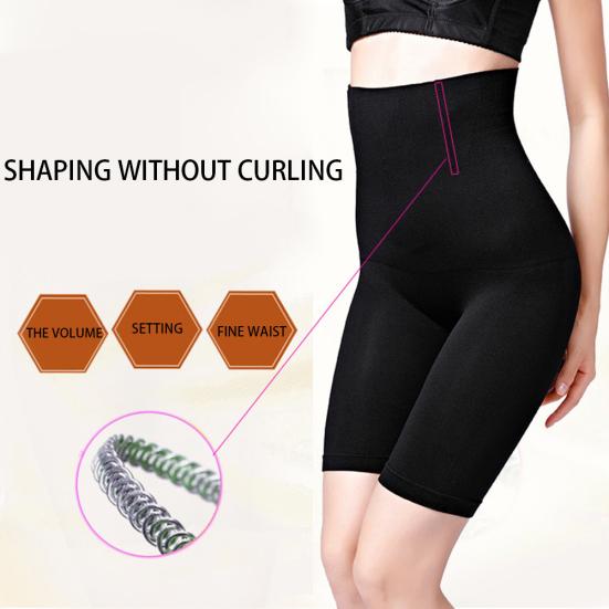 Women Waist Trainer Butt Lift Panties Solid Color Slimming Seamless Shapewear