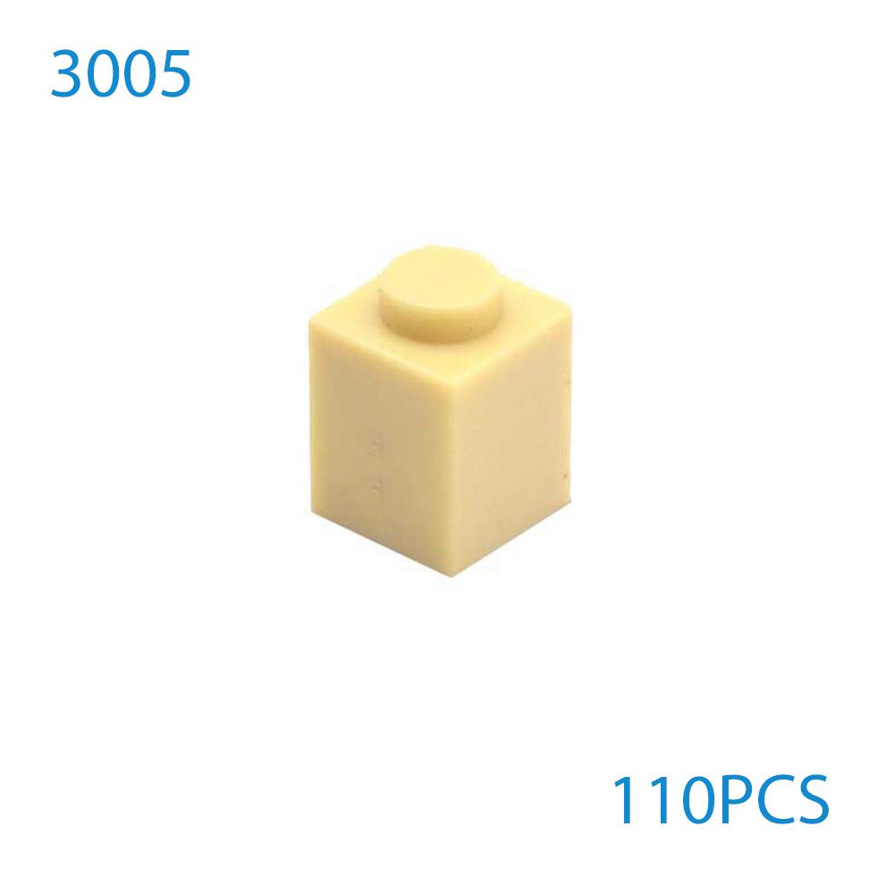 50 Stück/Los DIY Bausteine Dicke Figuren Steine 1x1 Noppen Pädagogisch Kompatibel mit 3005 Kunststoffspielzeug für Kinder Geschenke