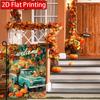 2D Flat, 2D Flat,Welcome Autumn Garden Flag Truck Pumpkin Maple Leaf Thanksgiving Garden Flag_3 (1)- Outdoor Garden Flag Double-sided Home Decoration