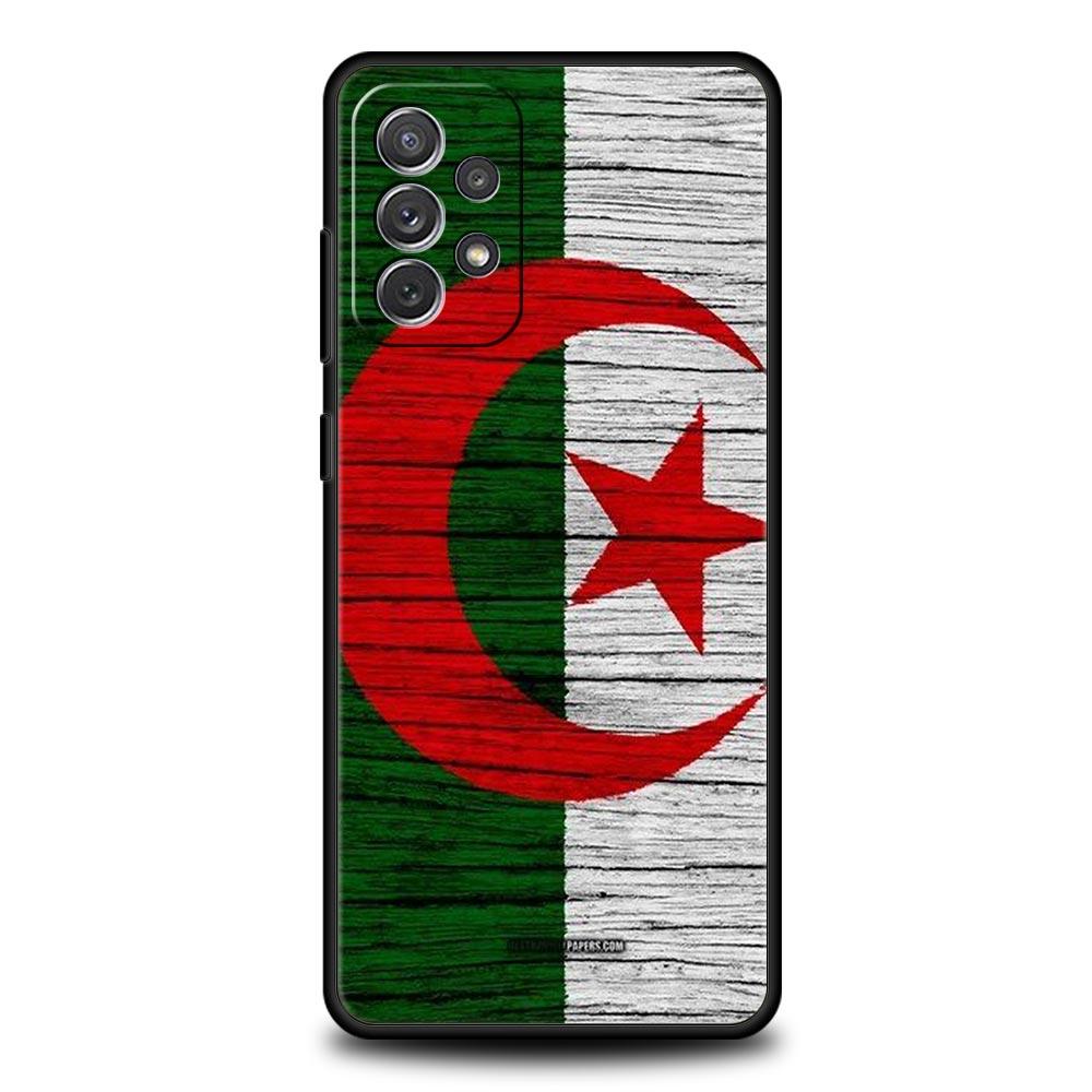 Phone Case For Samsung Galaxy A15 A13 A51 A71 A41 A31 A21S A03S A05 A35 A32 A55 A23 A25 A33 A53 A73 5G Algeria Passport Cover