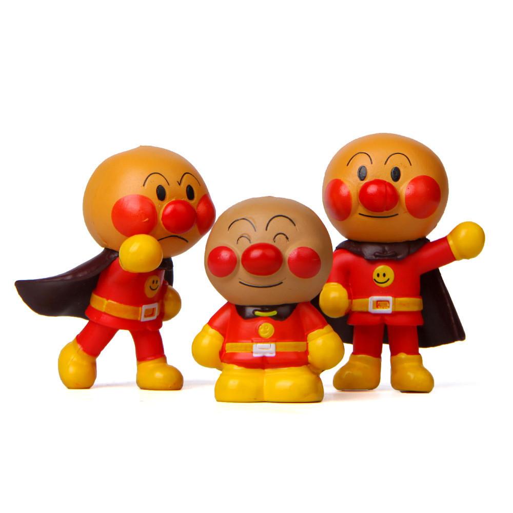 Anpanman Cute Cartoon Standing Posture Waving Mini Model For Kids And Collectors