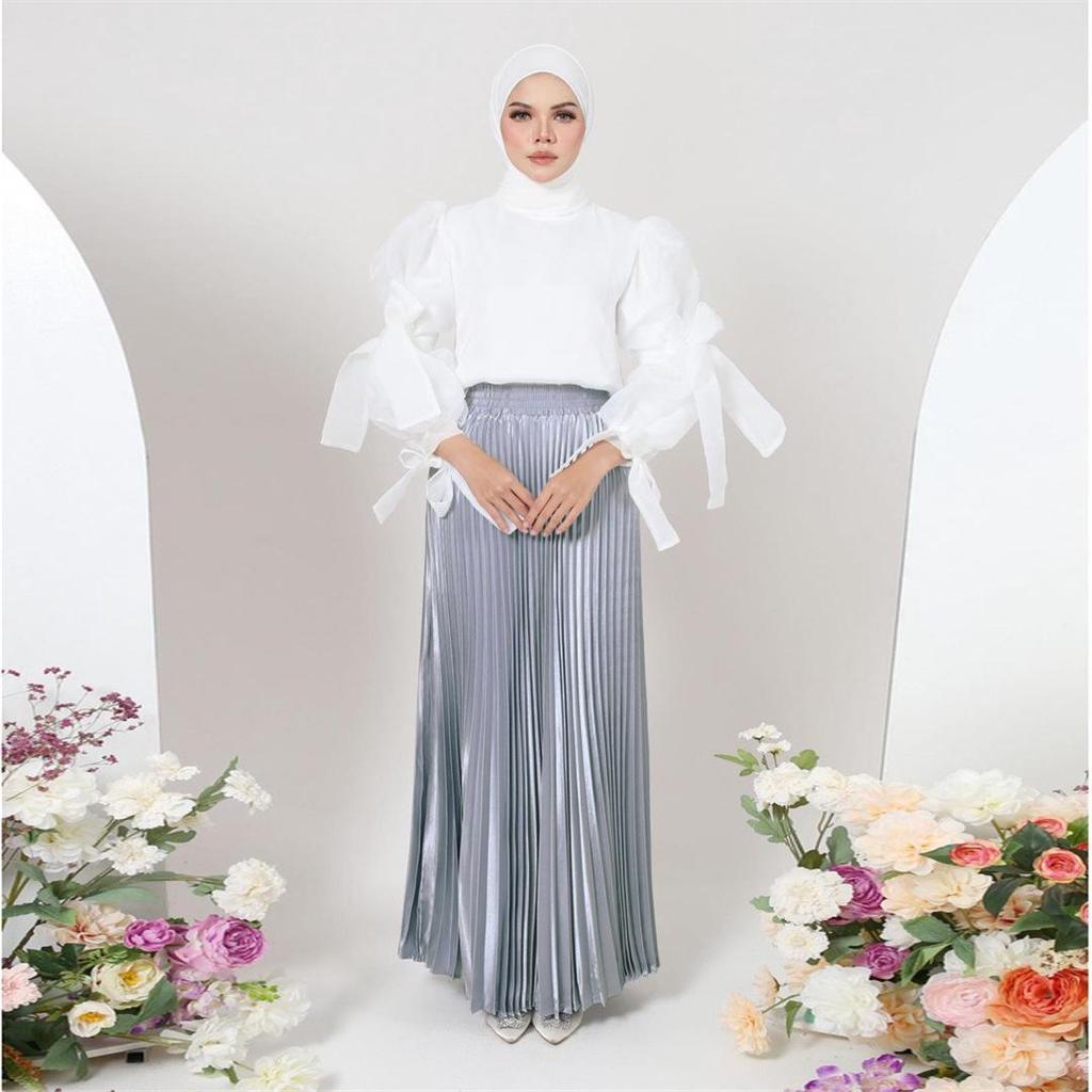 M190# 2023 Women's Pleated Long Skirt - Seven Colors, Southeast Asia & Middle East Style