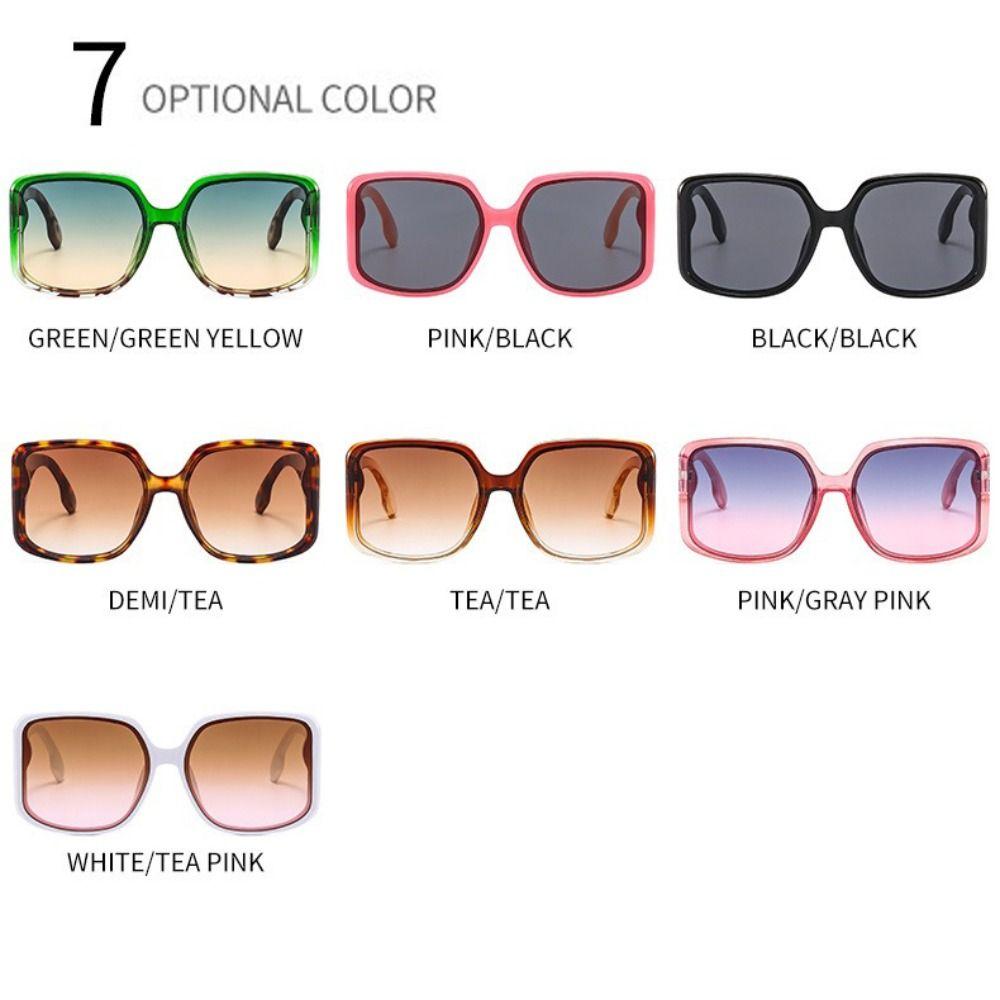 PC Sunglasses Goggles Gradient Lenses Block Glare Big Frames Shades UV400 Clear View UV Protection Sun Glasses Sun Protection