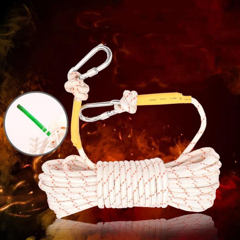 Frânghie de siguranță cu miez de sârmă de oțel de 8 mm Frânghie de uscat rufe de uz casnic Frânghie pentru cort Frânghie de protecție Frânghie de nailon