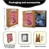 Pink Lion Dance Puzzle Decorative Painting New Chinese Transparent Desktop Ornament Acrylic Puzzle
