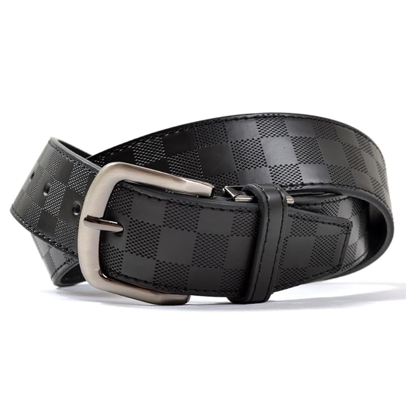 

одежда для гольфа мужской ремень для гольфа ремень для гольфа shadow check коровья кожа искусственная кожа искусственная кожа искусственная кожа большой размер регулируемый IF-BT1723H B.Black