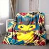 1pc Pokemon Pikachu Soft & Warm Flannel Blanket, Multi-Purpose Throw Blanket for Couch, Sofa, Office, Bed, Camping, Travel 126