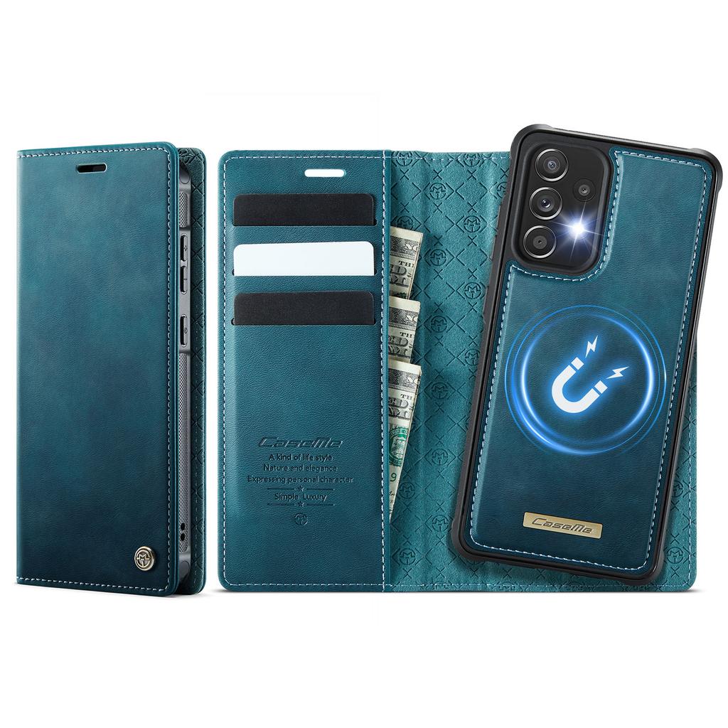 Pro Samsung Galaxy A52s 5G/Galaxy A52 5G Magnetické pouzdro Blokování RFID Odnímatelná peněženka Kožený kryt na telefon