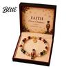 Rust-proof Bracelet Christmas Bracelets for Women Santa Claus Elk Snowman Tree Fine Workmanship Beaded Bracelet Holiday Jewelry Gifts Stocking