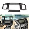 Black Grain Navigation Screen Air Vent Cover Trim For Nissan Pathfinder 2013-18