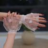 1Pair 3D Flower Tulle Wrist Fake Cuff Sleeve Manicure Po Nail Art Take Picture Background Prop Manicure Decoration