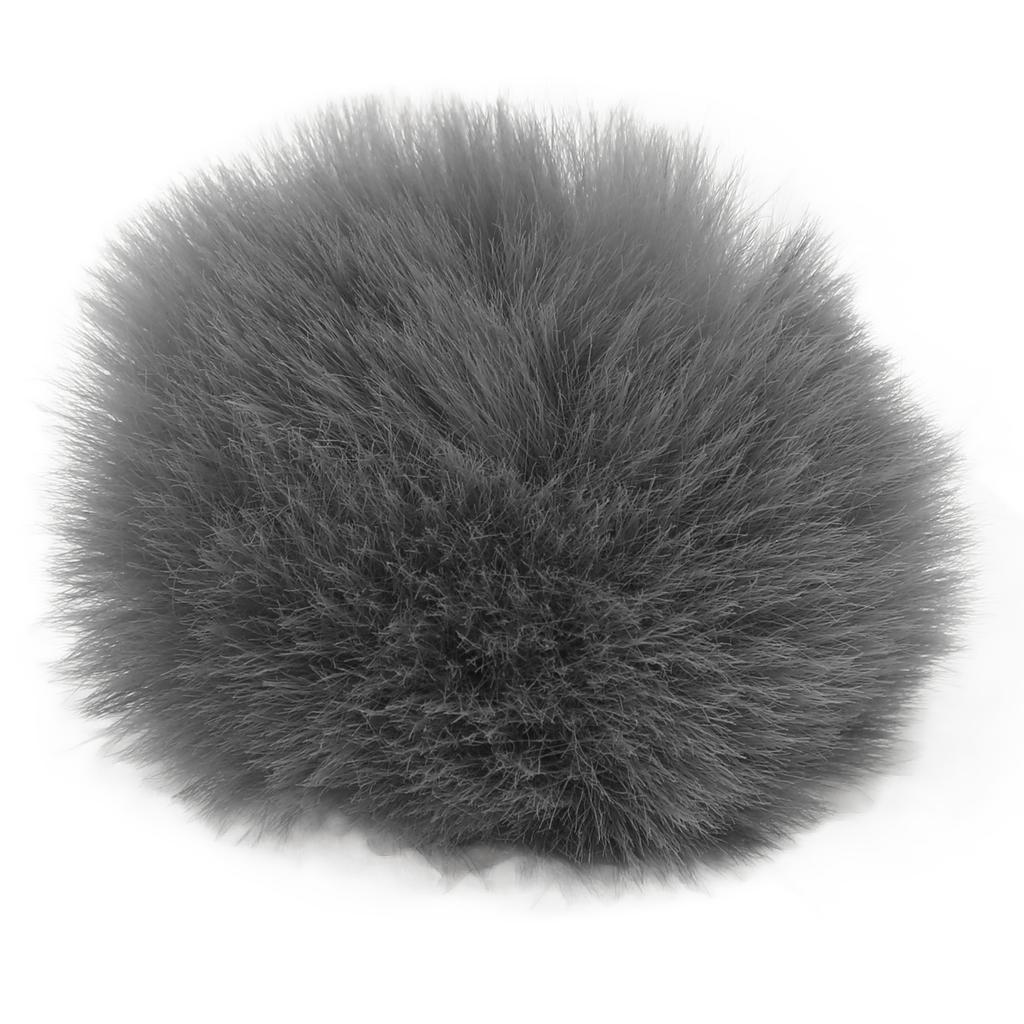 Artificial Fur Lavalier Mic Windscreen Lapel Microphone Wind Muff Clip On Furry Mic Muff