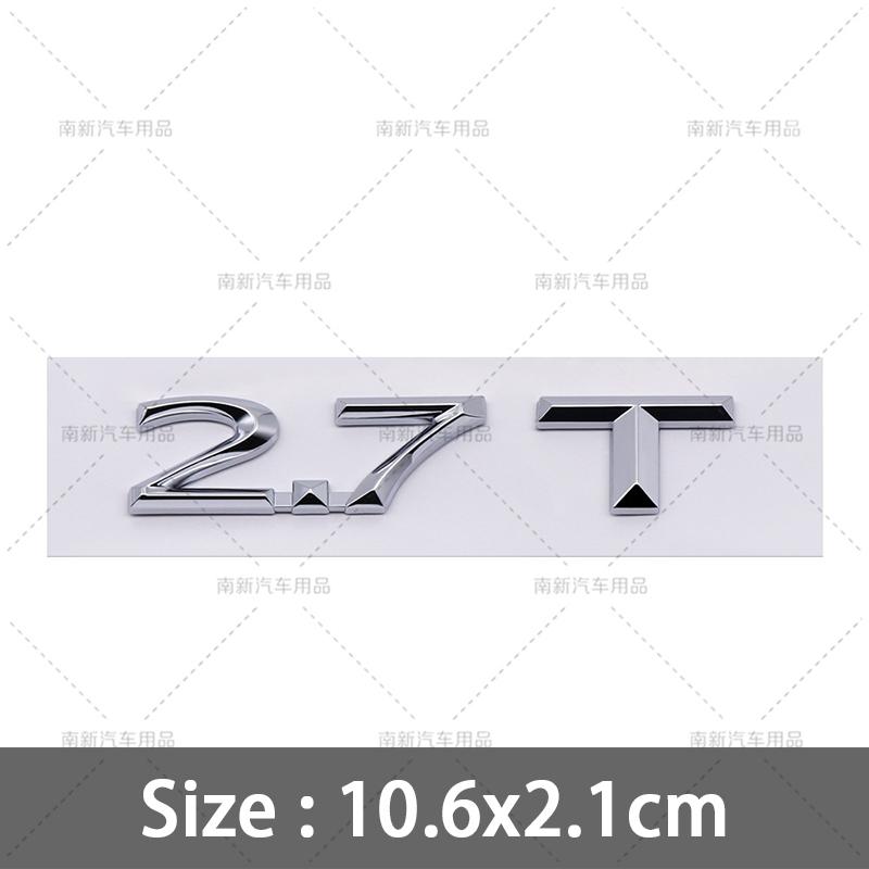 3D ABS 2.0H 3.0H Letter Stickers 2.0T 3.0T 2.3T 2.7T MKZ MKC MKX Embelm Badge Car Logo Rear Trunk Decal Auto Body Sticker