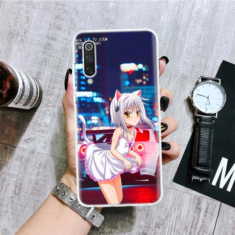 Sports Car Cute Anime Girl Phone Case For Xiaomi Redmi 9 9A 9C 9T 10 10A 10C 8 8A 7 7A 6 6A K40 K20 Pro K30 S2 10X Printing Cove