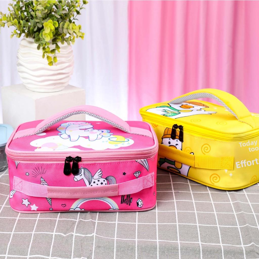 Childrens Cartoon Insulated Lunch Bag With Oxford Fabric For School And Travel