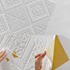 3D Self-adhesive Wall Stickers Foam Roof Stickers Ceiling Panel Waterproof Wallpaper for Home Office Decoration Decor Soft Panel