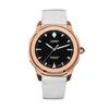 Renaissance Roségold und Schwarzes Wildleder Automatik NY41-BD1M-3B2A 200M Unisex Uhr