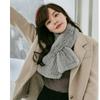 Rex Rabbit Hair Scarf Hat Two-piece Set Winter Women Middle-aged and Elderly Rex Rabbit Hair Braided Elastic Warm Thickened Hat