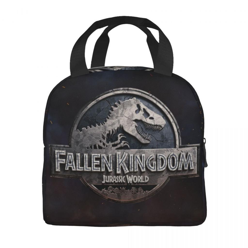 Insulated Lunch Bag Fallen Kingdom Jurassic World Accessories Horror Dinosaur Lunch Food Box New Thermal Cooler Bento Box