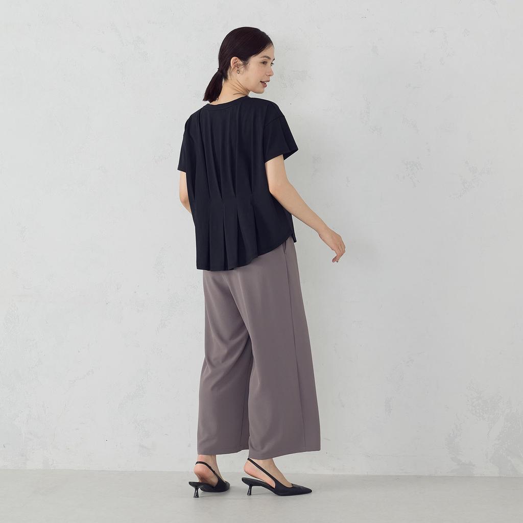 Comme Ca Ism Size M Cool-Touch Back-Tuck T-Shirt, Black, (12-68CM03-205)