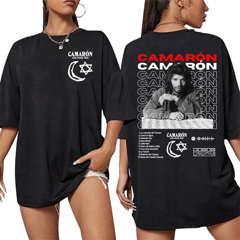 

2026 Rock Camaron De La Isla Album Cover T Shirts Unisex Women Fashion Vintage Tshirts Casual Classic Oversized Tops T Shirt Y2K S
