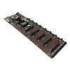 Newest Stable 8GPU Mining Motherboard Support 8 PCI-E+ Video Cards BTC ETH ZEC Mining