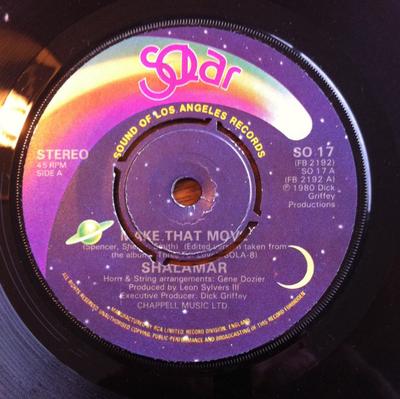 7inch Record SHALAMAR  Make That Move SO17 Solar 1980 UK SoulFunk Used