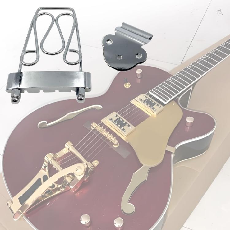 Dekorative 4-Saiten-Brücke zur Verbesserung des musikalischen Ausdrucks auf E-Gitarren mit ausgewogener Tonhöhenverstellung