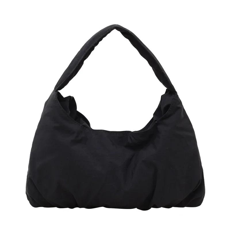 Casual Solid Color Nyl Simplicity Women's Top-Handle Bags 2026 Large Capacity Sewing Thread Versatile Shoulder Bags